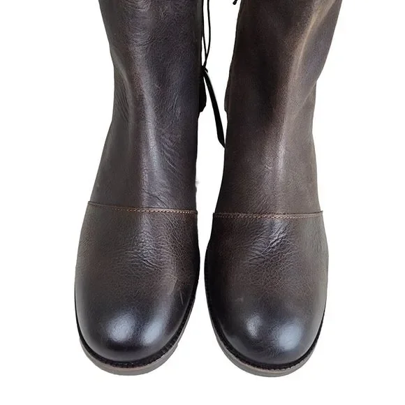 Sorel Cate Tall Brown Leather Waterproof Knee High Zip Women's Boots Size 10.5 - Picture 3 of 12